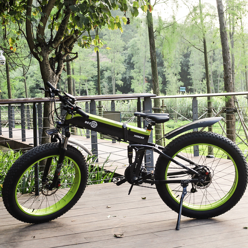 Bicicleta dobrável de montanha elétrica Bezior X1500 1500 W